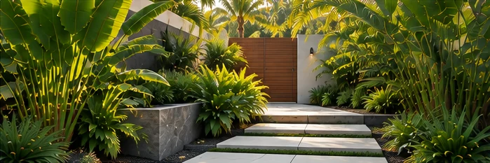 Tropical landscape design inspiration